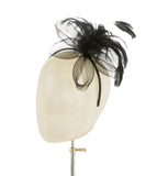 Basically Black - fascinator designed by Rent The Races - Rent The Races  - 3