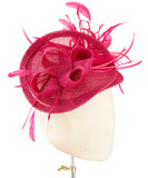 Magenta Feathers - fascinator designed by Fine Feathers - Rent The Races  - 2