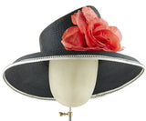 The Diana (Black) - hat designed by LD Carey Designs - Rent The Races  - 1