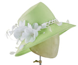 The Voss (Key Lime Green) - hat designed by LD Carey Designs - Rent The Races  - 2